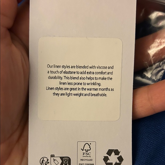 Classic Blue Trousers with Front Pleats - Picture 4 of 6